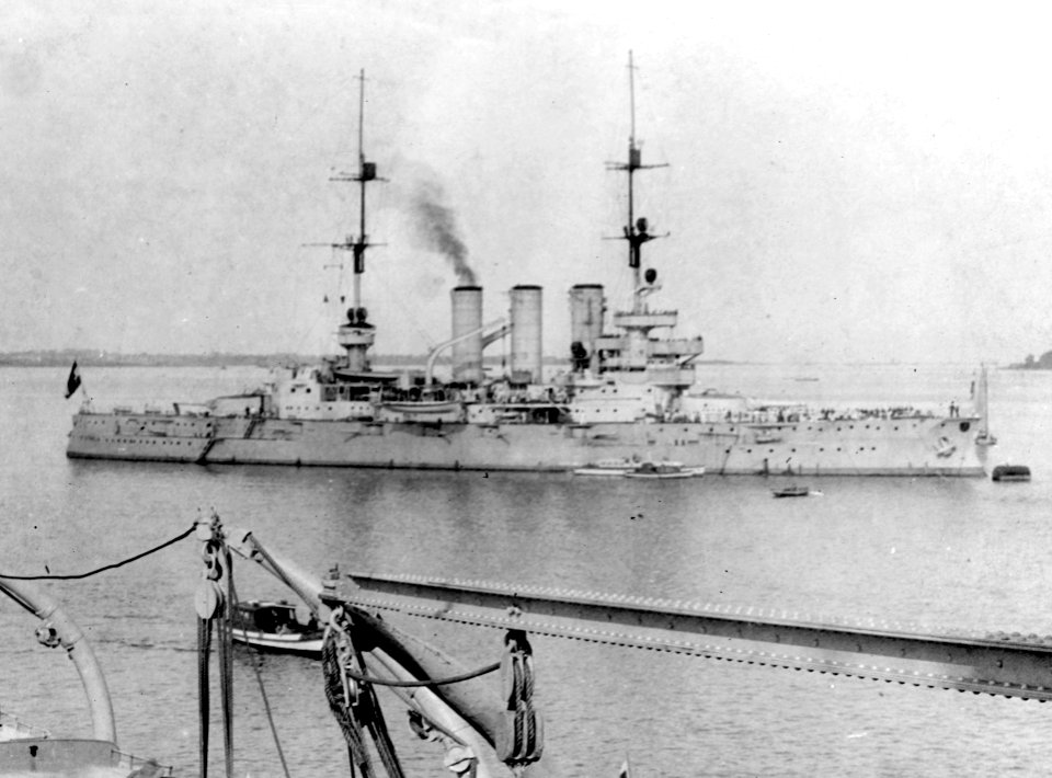 German battleship Elsass at Kiel, in 1926 (NH 43720)