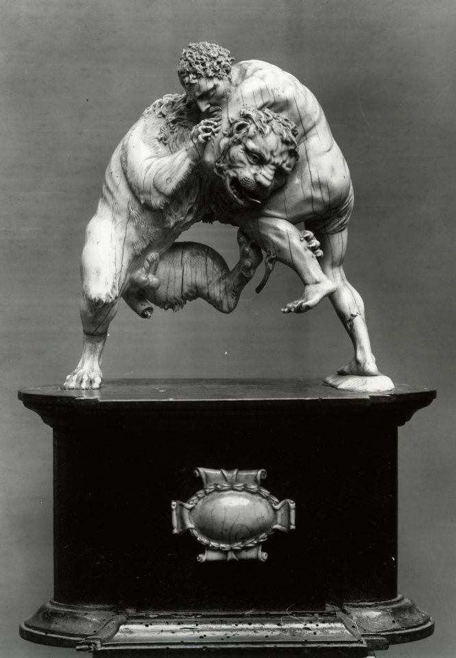 German - Samson Wrestling with the Lion - Walters 71433