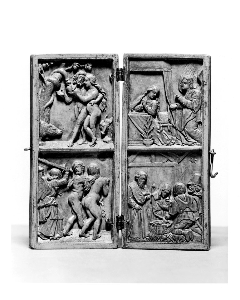 German - The Temptation, Expulsion, Annunciation, and Adoration of the Magi - Walters 6111