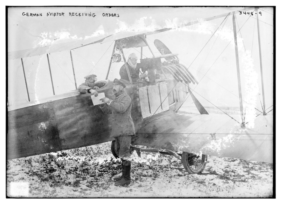 German aviator receiving orders LCCN2014698825