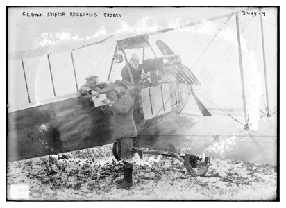 German aviator receiving orders LCCN2014698825