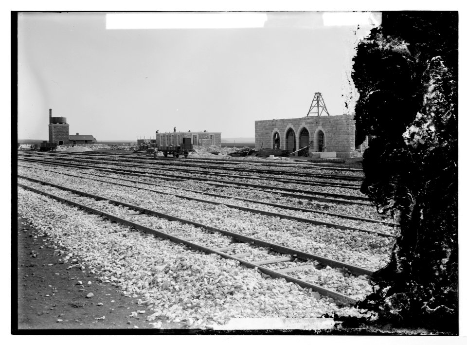 German Baghdad Railway, 190 . Building station at Mosul LOC matpc.04662