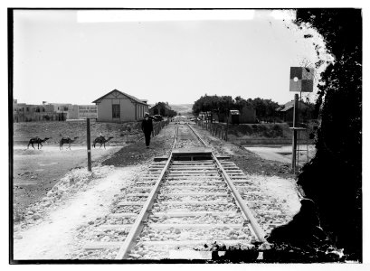 German Baghdad Railway, 190 . The boundary between the French and German lines at Aleppo LOC matpc.04671