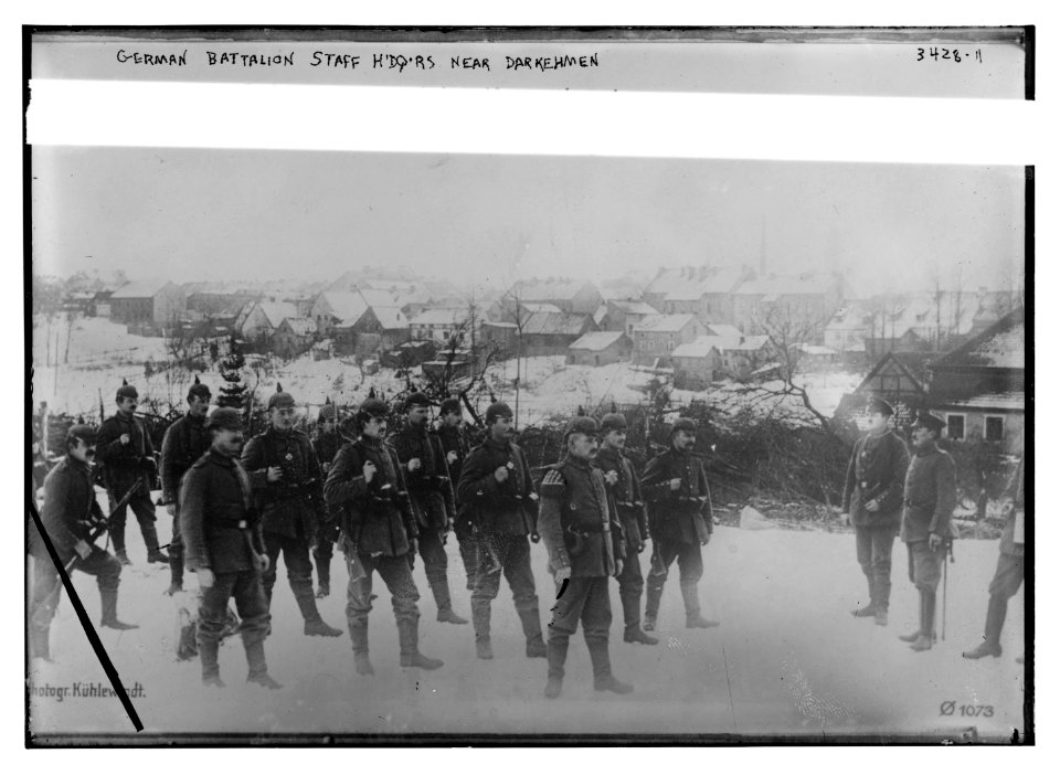German Battalion staff h'dq'rs. near Darkehmen LCCN2014698714