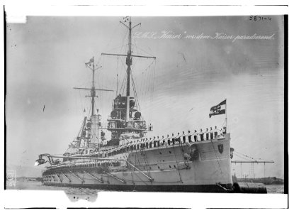 German battleship KAISER passing in review for the Kaiser LCCN2014701808