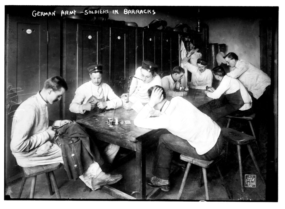 German Army soldiers in barracks LCCN2014689524