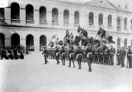 German Flags received at Invalides, Paris (LOC) photo