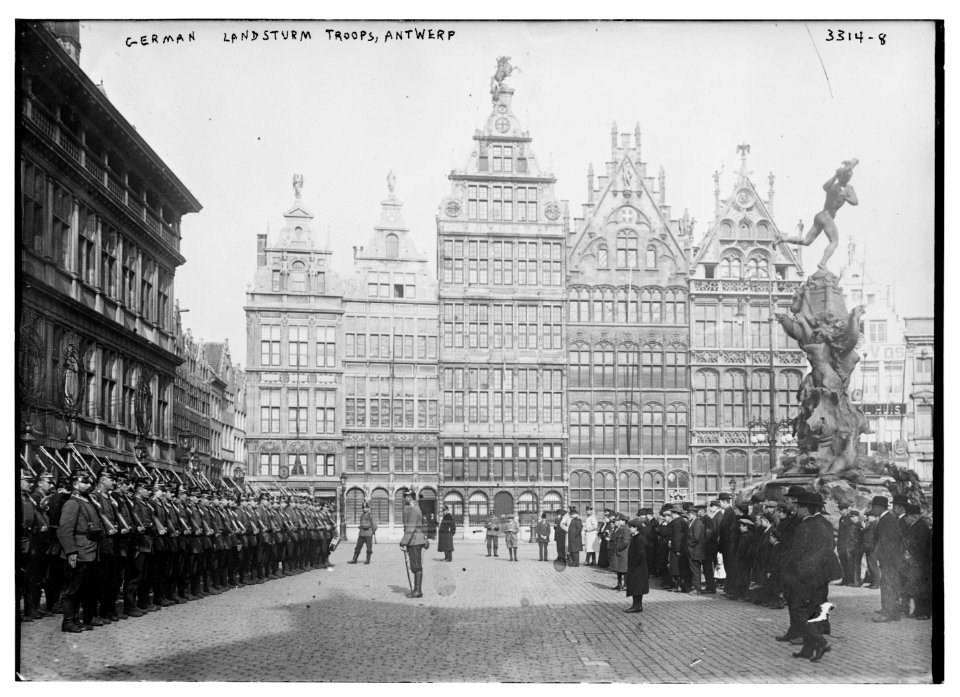 German Landsturm troops, Antwerp LCCN2014703575