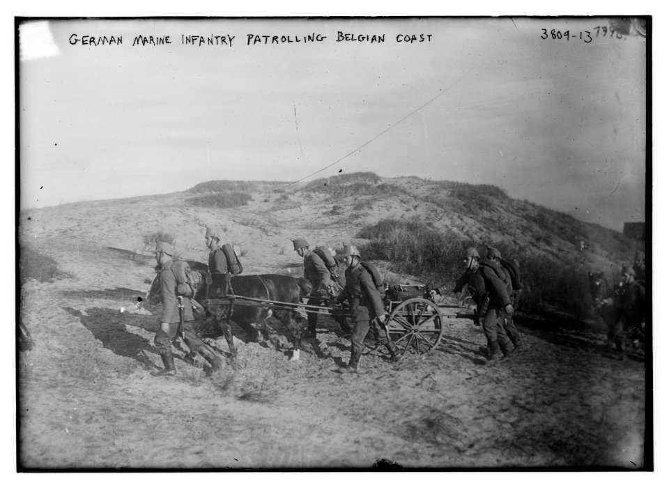 German Marine Infantry Patrolling Belgian coast LCCN2014701357