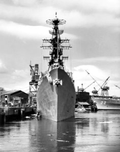 German destroyer Rommel (D187) at Bath Iron Works on 1 April 1970