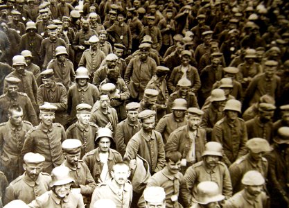 German prisoners taken in the push around Messines, Belgium, WWI (32250808736) photo