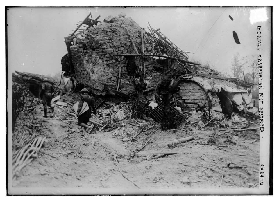 German observation post destroyed LCCN2014705187