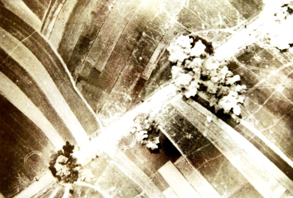 German Luftwaffe meets the enemy, bombing of vehicle and countryside, November 1941 (34230017810)