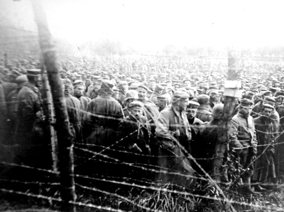 German prisoners at an unidentified French location during World War I (32648957556)