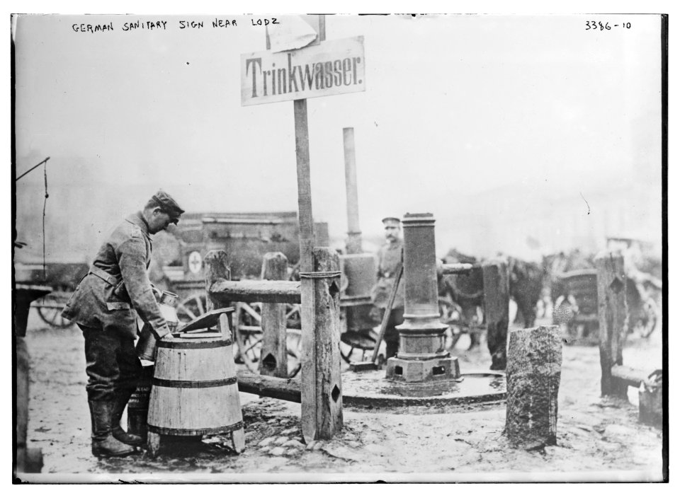German Sanitary sign near Lodz LCCN2014698496