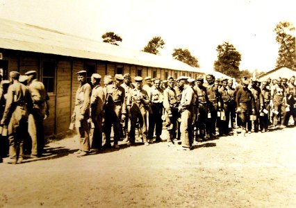 German prisoners of war, Labor Camp, No.18, Verneuil, France, AEF, WWI, 1918 (29400628974) photo