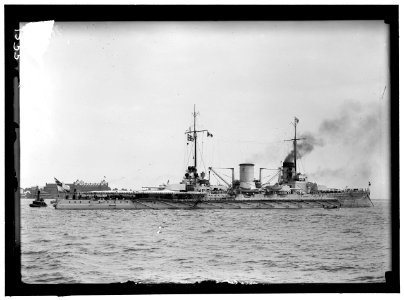 GERMAN SQUADRON VISIT TO U.S. MOLTKE, GERMAN BATTLESHIP. IN HAMPTON ROADS LCCN2016863820