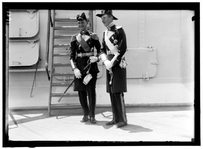 GERMAN SQUADRON VISIT TO U.S. PRINCE HENRY AND PRINCE CHRISTIAN, WHO ACCOMPANIED SQUADRON LCCN2016863833