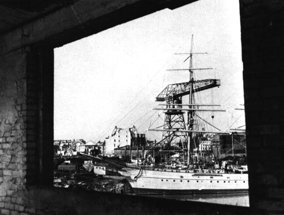 German tall ship Horst Wessel at Bremerhaven 1946