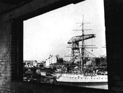 German tall ship Horst Wessel at Bremerhaven 1946