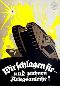German War Loan Poster, The Last Blow, WWI (33363785395)