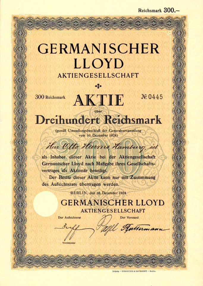 Germanischer Lloyd 1924