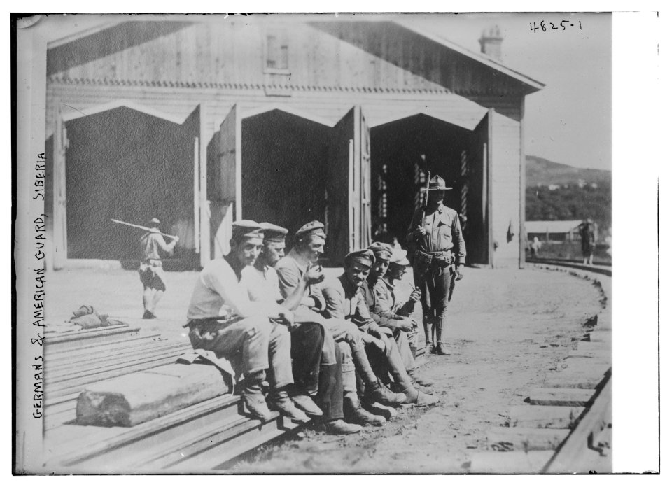 Germans & American Guard, Siberia LCCN2014708362