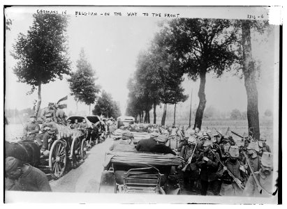 Germans in Belgium - on the way to the front LCCN2014703590