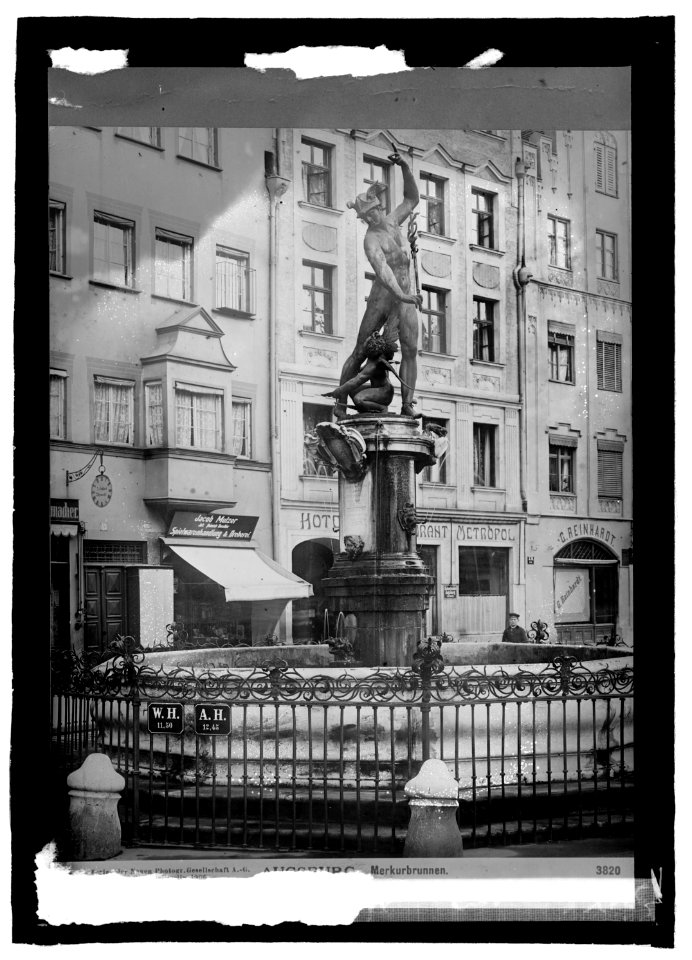 Germany, Augsburg. Statue of Mercury LCCN2016821631