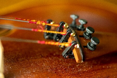 Wooden string musical photo