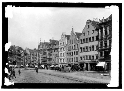 Germany, Augsburg. Maximillia St. with Mercury fountain LCCN2016821630