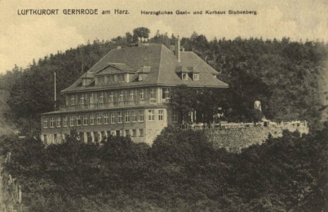 Gernrode, Harz, Sachsen-Anhalt - Herzogl. Gast- und Kurhaus Stubenberg (Zeno Ansichtskarten)
