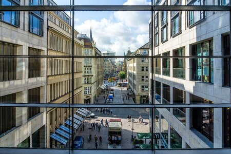 Window glass building photo