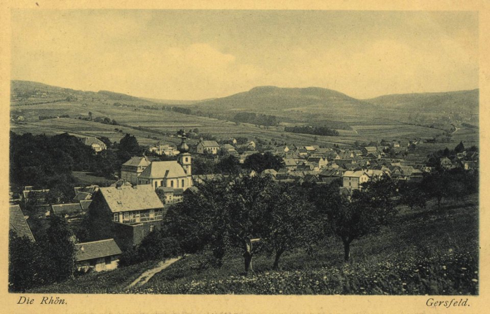 Gersfeld (Rhön), Hessen - Stadt- und Landschaftsansicht (Zeno Ansichtskarten)
