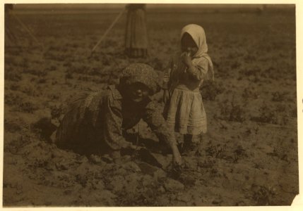 Eleven-year old Elizabeth who has been working in the sugar beets near Ordway, Colorado, for one year. The family moved here from Southern Russia three years ago. She said- 'I don't like the LOC nclc.00263