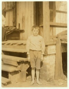 Eleven-year old oyster shucker. Shucks seven pots a day. Varn and Platt Canning Co. LOC nclc.01008 photo