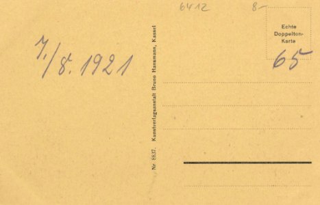 Gersfeld (Rhön), Hessen - Stadt- und Landschaftsansicht (back) (Zeno Ansichtskarten)