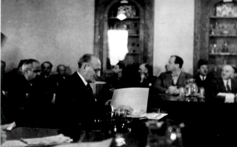 Eliezer Siegfried Hoofien at Anglo-American Committee photo