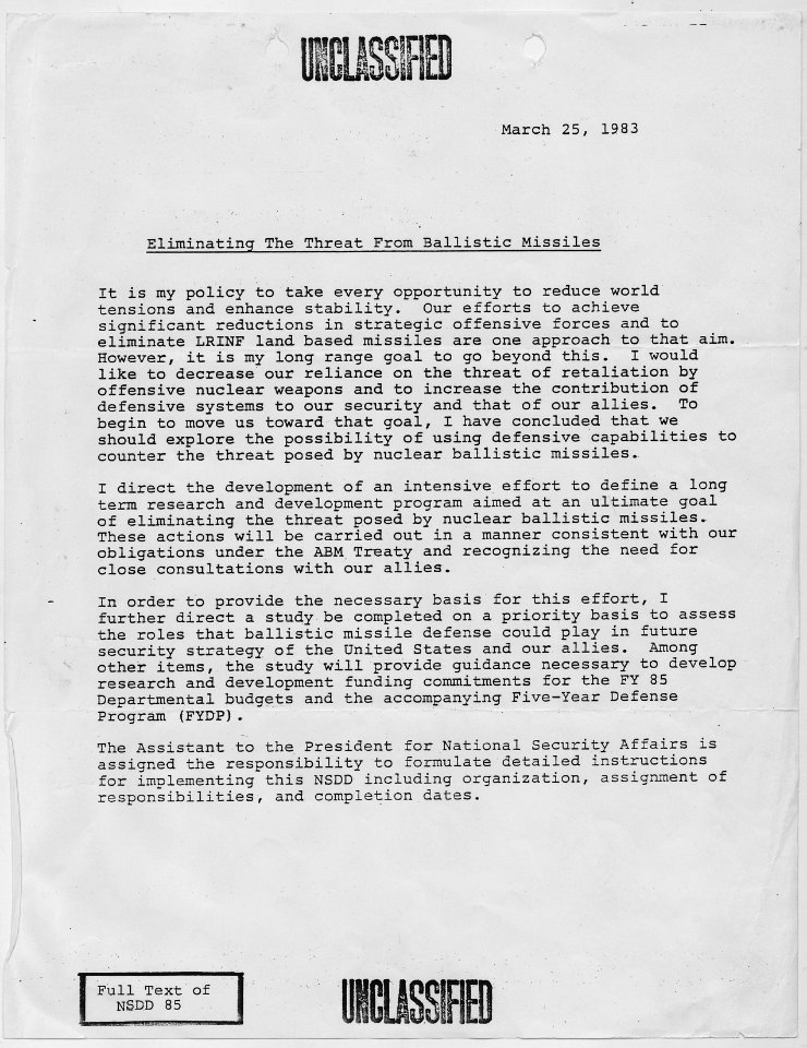 Eliminating the Threat from Ballistic Missiles - NARA - 198234