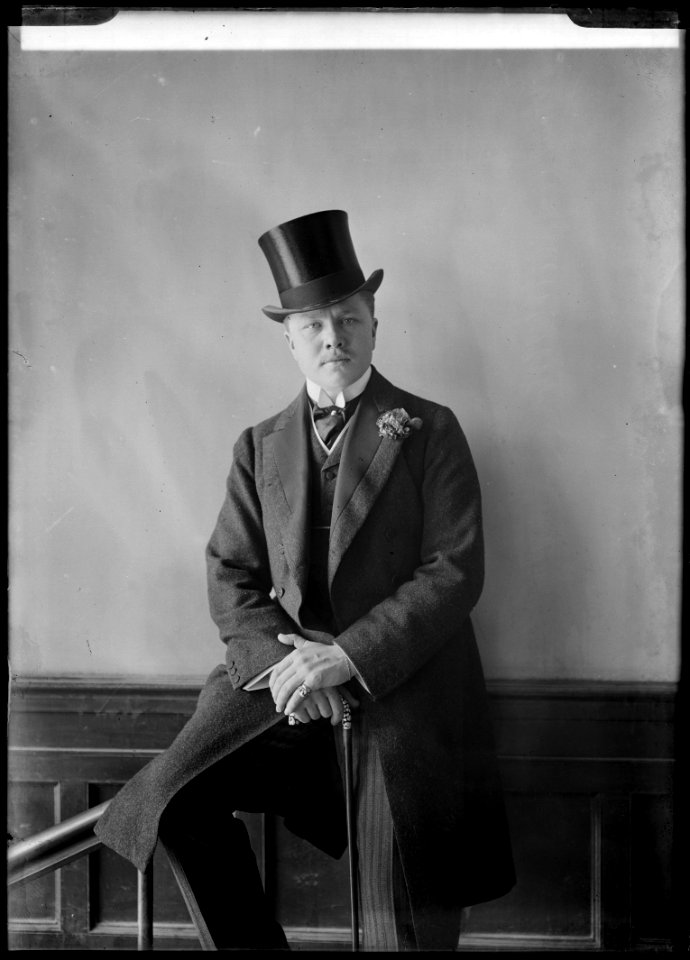 Elis Ellis, actor, portrait 1907 - SMV - NE013
