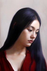 China oil painting beauty