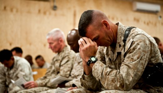 Elite dog handler honored at Camp Leatherneck 111008-N-TH989-202