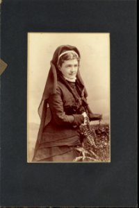 Elizabeth Bacon Custer in Mourning Clothes and Veil (9798e4f4be1548379349bc0e781351c0)