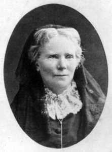 Elizabeth Blackwell, 1821-1910, oval bust, wearing wedding veil LCCN2005679734
