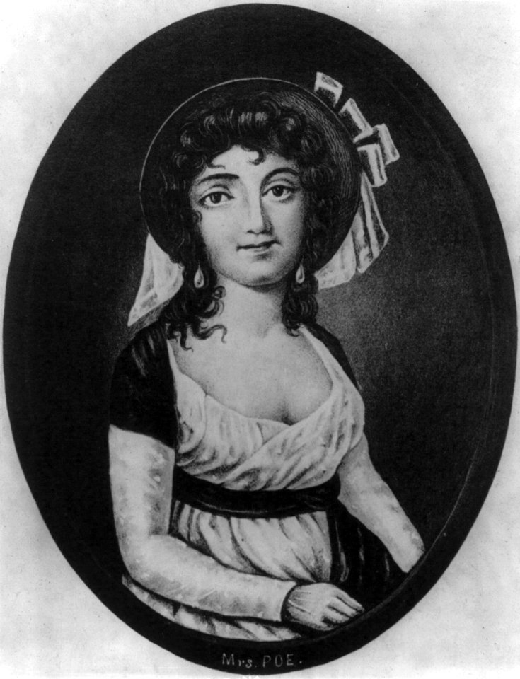 Elizabeth Arnold Hopkins Poe, half-length portrait, facing front LCCN2005683970