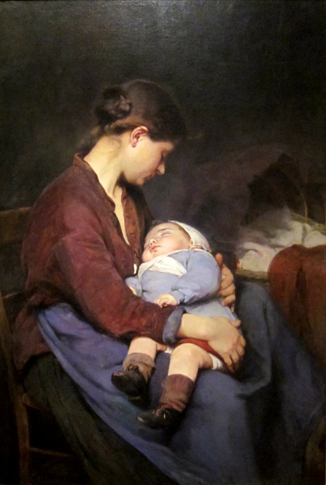 Elizabeth Nourse - La mere (The Mother) 1888