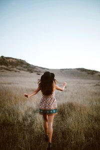 Alone outdoor grassland