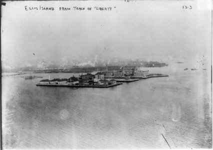 Ellis Island, N.Y. - view from the torch of Liberty LCCN2001704431