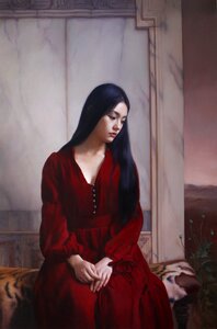 China oil painting beauty