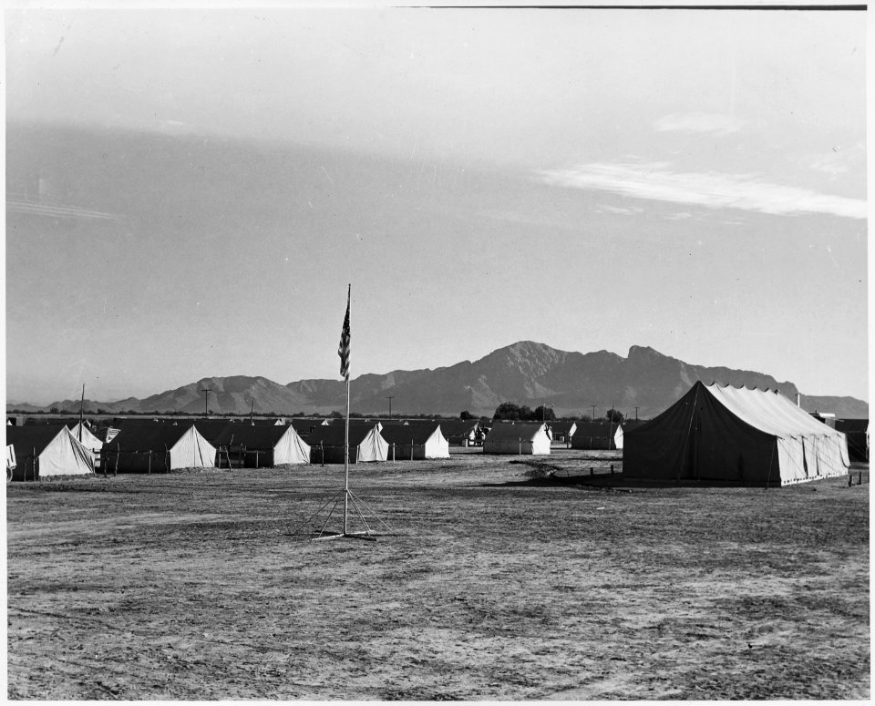 Eloy District, Pinal County, Arizona. Government camp for migratory pickers near Eloy, Arizona. This . . . - NARA - 522029
